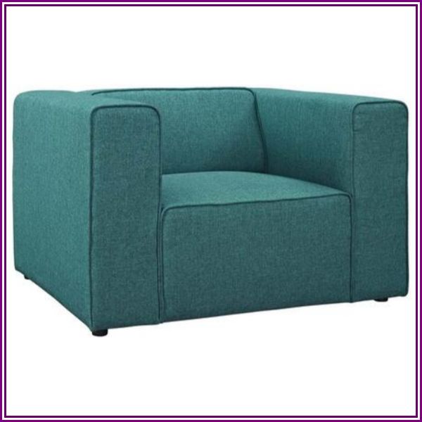 Mingle Upholstered Fabric Armchair in Teal from AppliancesConnection.com