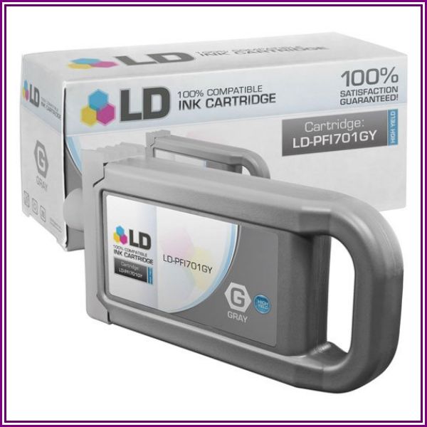 Compatible Canon PFI-701GY High Yield Pigment Gray Ink Cartridge from InkCartridges.com