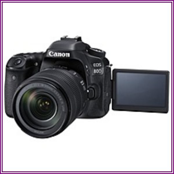 Canon EOS 80D Wi-Fi Digital SLR Camera & EF-S 18-135mm IS USM Lens from Tech For Less