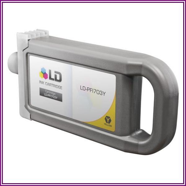 Compatible Canon PFI-703Y Dye Yellow Ink Cartridge from InkCartridges.com