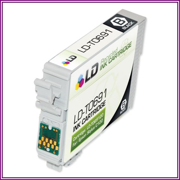 Remanufactured Epson T069120 (T0691) Black Ink Cartridge from 123Inkjets.com