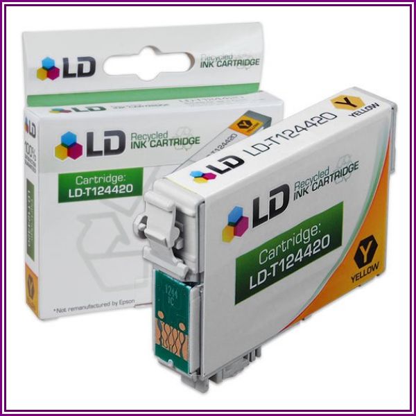 Remanufactured Moderate Yield Yellow Ink for Epson 124 (T124420) from InkCartridges.com