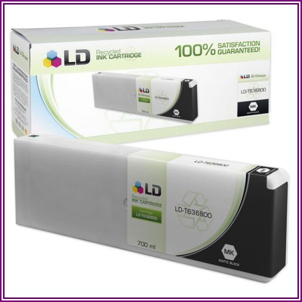 Remanufactured High Yield 700ml Matte Black Ink for Epson T636800 from InkCartridges.com