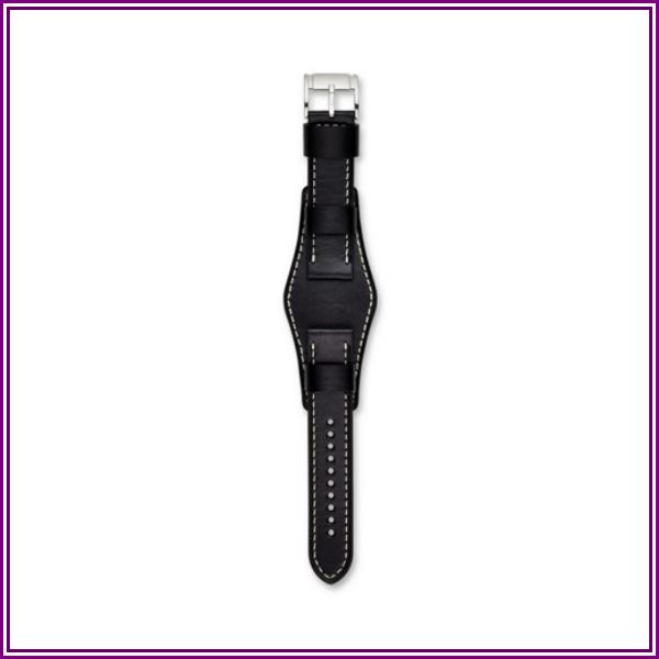 Fossil 22Mm Black Leather Watch Strap - S221241 from Fossil