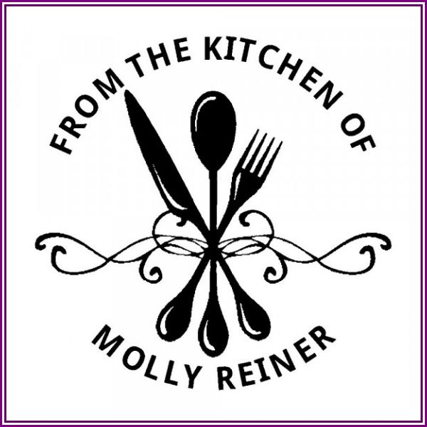 Dinner Time Round Monogram Stamp from getstamps.ca - Online Shop for customized stamps