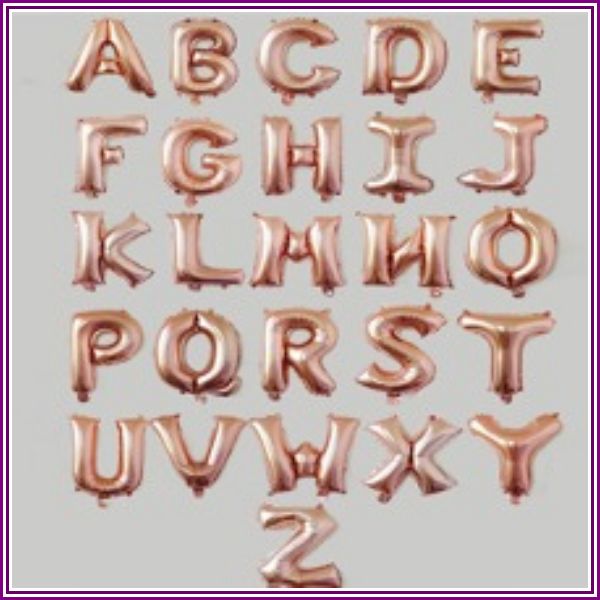Decorative Alphabet Letter Balloon 1pc Rose Gold from SHEIN