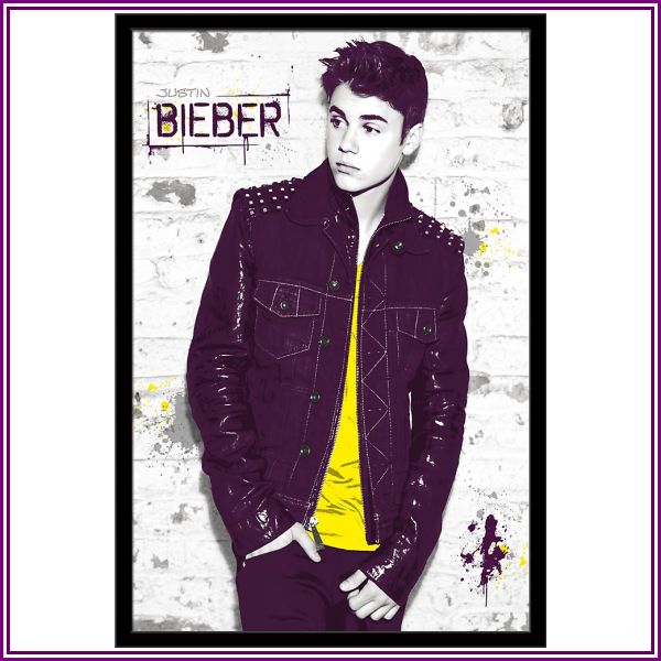 Trends International Justin Bieber - Wall Poster Framed Black from Musician's Friend