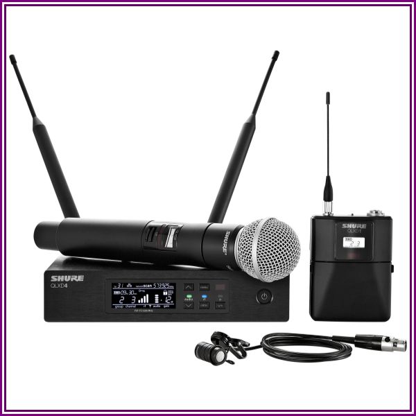 Shure QLXD Combo Wireless System, WL185 SM58 H50 from zZounds
