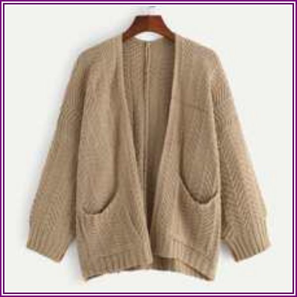 Solid Dual Pocket Cardigan from SHEIN