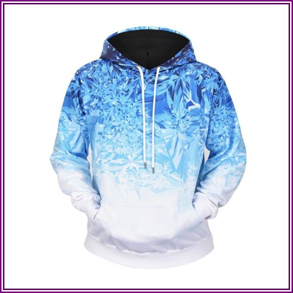 Men Abstract Print Ombre Hoodie from SHEIN